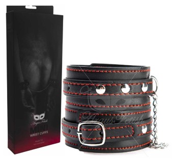 Skórzane Kajdanki Na Ręce Argus Mini Wrist Cuffs 