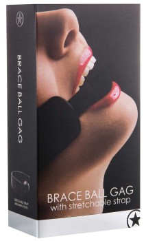 Czarny Knebel Bdsm Shots Ouch! Brace Ball Gag