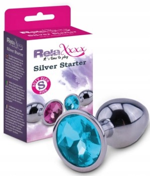 Metalowy Korek Analny Relaxxxx Silver Starter S