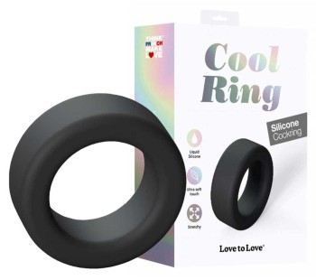 Silikonowy Pierścień Na Penisa Cool Black 