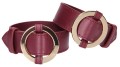 Skórzane Kajdanki Na Ręce Ouch Halo Burgund