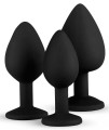 Diamond Plug Set Zestaw 3 Silikonowych Korków Anal
