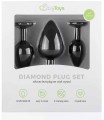 Diamond Plug Set Zestaw 3 Silikonowych Korków Anal