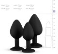 Diamond Plug Set Zestaw 3 Silikonowych Korków Anal