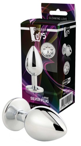 Aluminiowy Korek Analny Gleaming Love Large