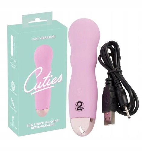 Różowy Silikonowy Wibrator Cuties Mini