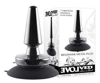 Aluminiowy Korek Analny Z Wibracją Evolved