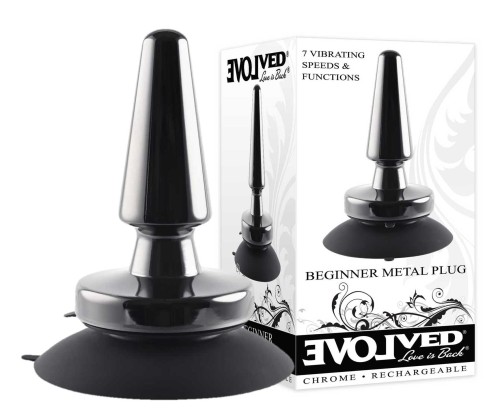 Aluminiowy Korek Analny Z Wibracją Evolved