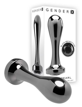 Aluminiowy Korek Analny Gender X Black Pearl