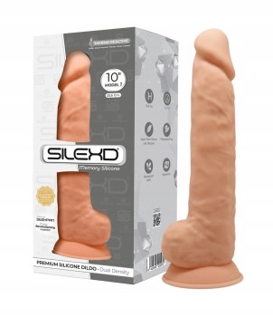Realistyczne Dildo Silexpan Z Efektem Pamięci 10"