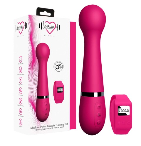 Wibrator Z Funkcją Treningu Mięśni Kegla Sexercise Kegel Wand Pink