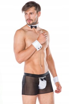 SEKSOWNY KOMPLET BOKSERKI MUSZKA MANKIETY 4XL/5XL