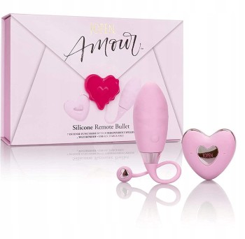 Jajeczko Sterowane Pilotem Amour Silicone Remote Bullet USB
