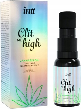 Clit Me High Intt Wibrujący Stymulujący Łechtaczkę Olej Z Konopi 15ml