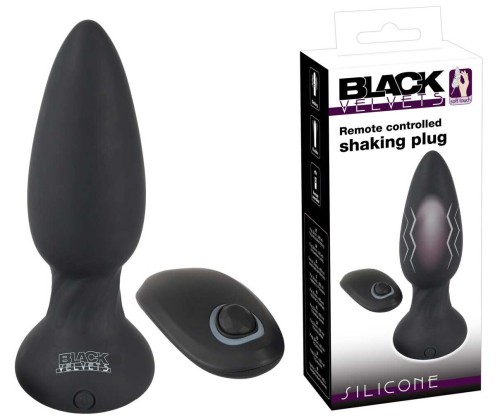 Silikonowy Pulsujący Korek Analny Black Velvets Shaking
