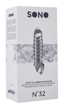 Przedłużająca Nakładka Na Penisa I Jądra Sono No32 Clear