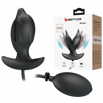 Wibrujący Pompowany Korek Analny Hanson USB