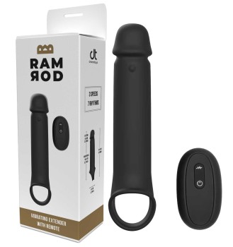 Przedłużająca Wibrująca Nakładka Na Penisa Z Pilotem Ramrod