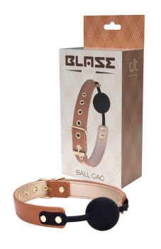 Knebel Blaze Elite Ball Gag Cognac Vegan Leather