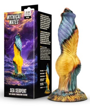 Dildo Mythical Mates Sea Serpent Z Ruchem Góra Dół Ładowane Usb