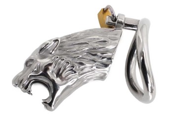 Metalowy Pas Cnoty Cock Cage Lion