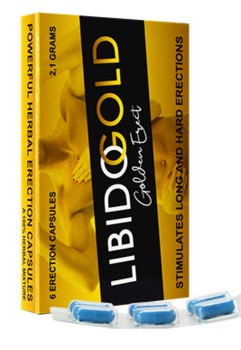 Kapsułki Libido Gold Golden Erect Szybka I Trwała Erekcja 6 Szt.