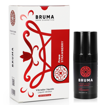 Żel Stymulujący Wibrator W Płynie Bruma Liquid Vibrator Strawberry 15 Ml