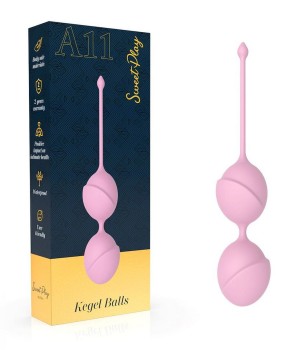 Silikonowe Różowe Kulki Gejszy Erospace Sweet Play