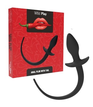 Silikonowy Korek Analny Z Ogonkiem Erospace Pet Play