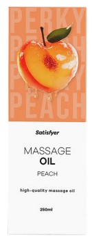 Brzoskwiniowy Olejek do Masażu - Satisfyer Massage Oil Peach 250 ml