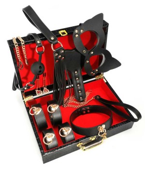 Zestaw Erotyczny Bondage Latetobed Bdsm Line – 8 Elementów Z Etui