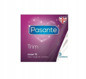 ZWĘŻANE PREZERWATYWY PASANTE TRIM 3 SZT.