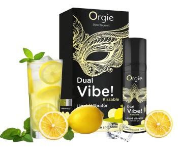 Płynny Wibrator Jadalny Lemon Gin & Tonic 15 Ml Do Stref Intymnych