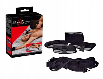 ZESTAW Z PASAMI DO KRĘPOWANIA W ŁÓŻKU BED SHACKLES