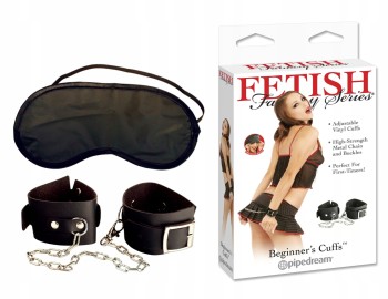 ZESTAW KAJDANKI I OPASKA NA OCZY BEGINNER CUFFS FF