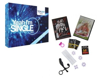ZESTAW EROTYCZNY DLA MĘŻCZYZN YEAH I AM SINGLE BOX