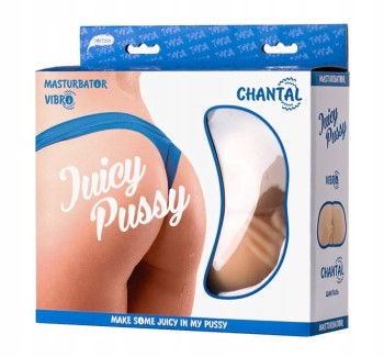 WIBRUJĄCY MASTURBATOR JUICY PUSSY CHANTAL 2 OTWORY