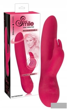 WIBRATOR ZE STYMULATOREM ŁECHTACZKI SWIRLY BUNNY