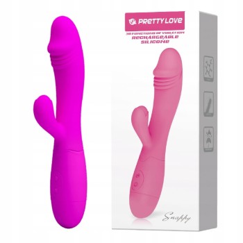 WIBRATOR ZE STYMULATOREM ŁECHTACZKI SNAPPY USB