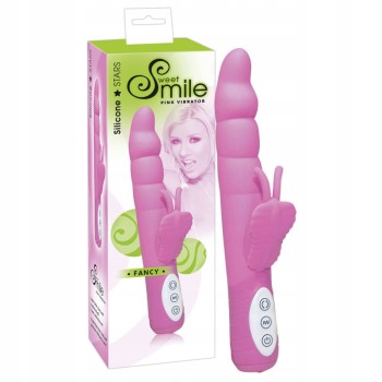WIBRATOR SMILE FANCY ROTACJA I MASAŻ ŁECHTACZKI