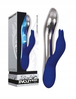 ŚWIECĄCY WIBRATOR BUNNY BRIGHT LIGHT UP METALLIC