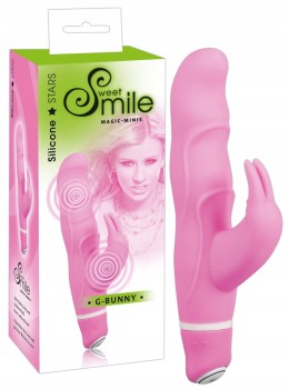 SILIKONOWY WIBRATOR Z DWOMA SILNIKAMI G-BUNNY