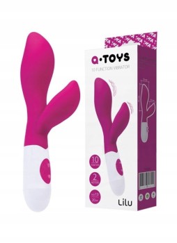 SILIKONOWY WIBRATOR LILU 2 SILNIKI + 10 WIBRACJI