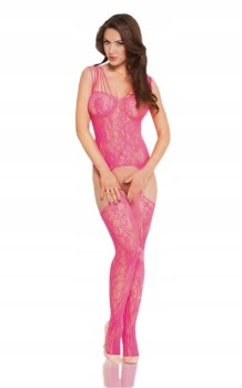 RÓŻOWE BODYSTOCKING APPIA S-L