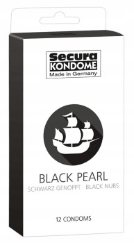 PREZERWATYWY SECURA BLACK PEARL WYPUSTKI 12 SZT.