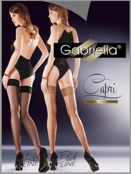 POŃCZOCHY CAPRI RED LINE Z CZERWONYM SZWEM ROZ 1/2